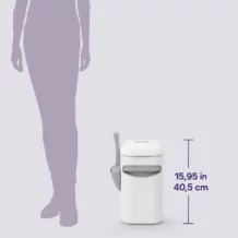 LitterLocker Platinum stainless steel cat litter disposal bucket