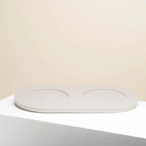 PINO Dessous de plat pour gamelle de chat - Gris clair