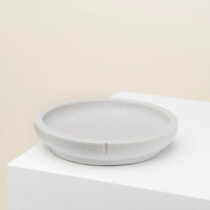 pino gamelle plate pour chats diamètre 18 cm gris clair