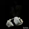 LIONSLIKE Pendentif - Bugle d'autruche avec fourrure de lapin