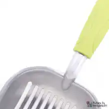 Cat litter scoop - aluminum - extra large and sturdy - light green