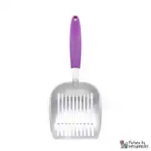 Paletta per lettiera per gatti - alluminio - extra large e robusta - viola