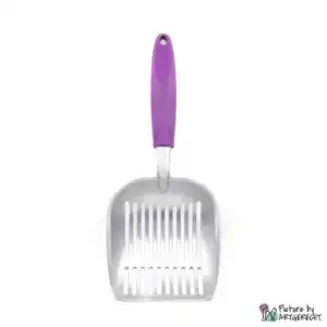 Cat litter scoop - aluminum - extra large and sturdy - purple
