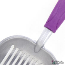 Paletta per lettiera per gatti - alluminio - extra large e robusta - viola