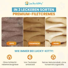 Lucky-Kitty Creamy-Meat - Duck - 4x15g